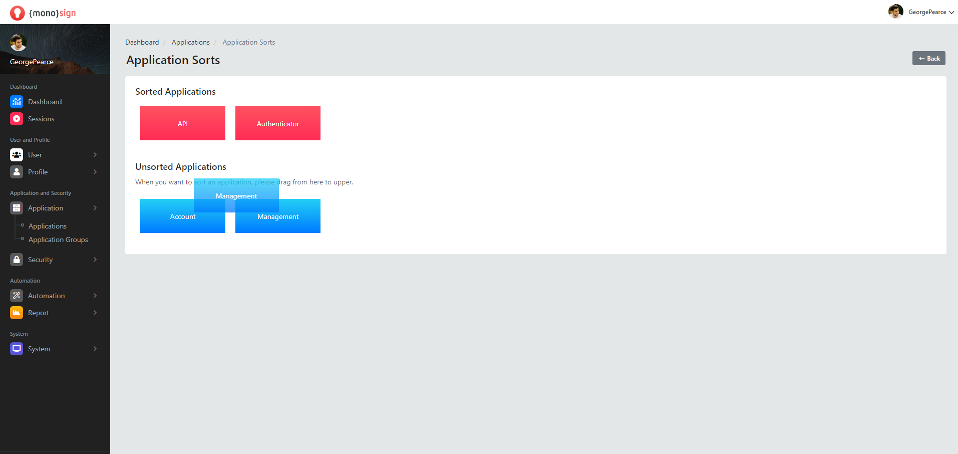 Move the Application to Eachother