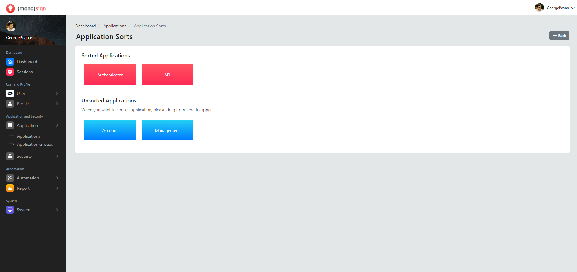 Sort Applications