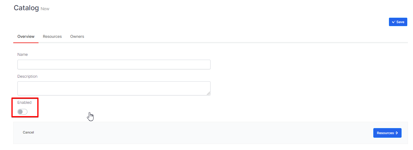 Create Catalog