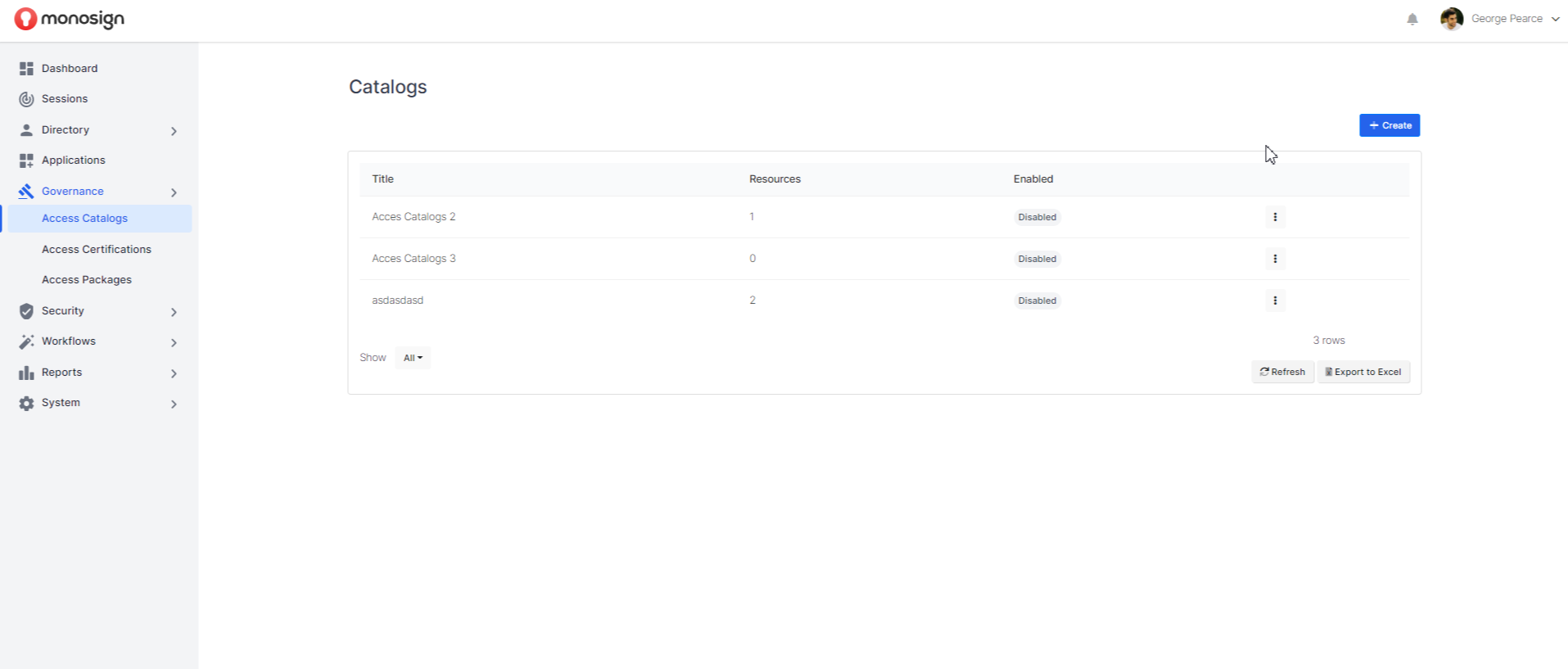 Access Catalog